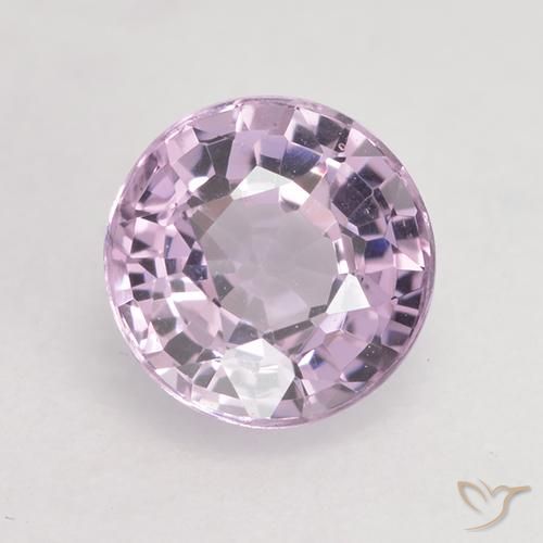 0.64ct 天然 非常浅的紫色 尖晶石, 圆形的, VVS-VS