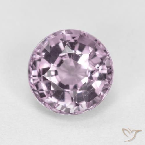 0.63ct 天然 灰色 粉紫色 尖晶石, 圆形的, VS
