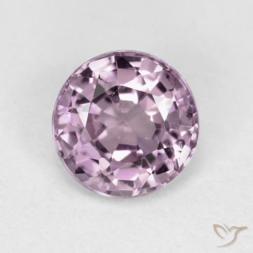 0.60ct 天然 浅紫色 尖晶石, 圆形的, VVS-VS