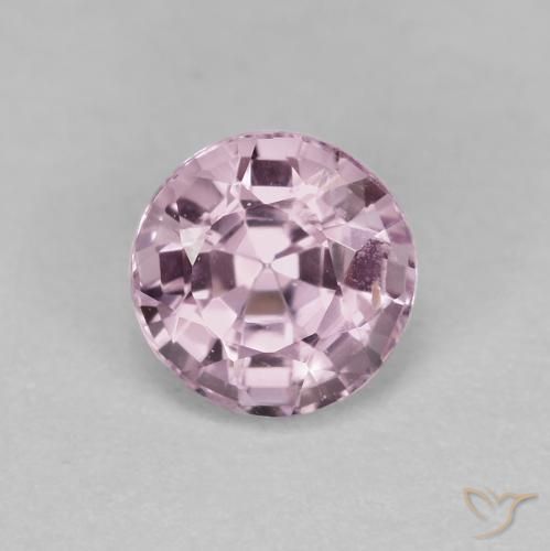 0.66ct 天然 浅紫色 尖晶石, 圆形的, VS
