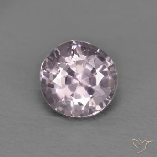 0.67ct 天然 灰色 粉紫色 尖晶石, 圆形的, VVS-VS