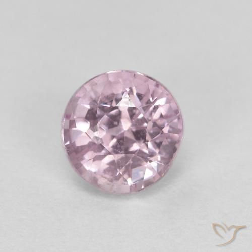 0.55ct 天然 非常浅的紫色 尖晶石, 圆形的, VS