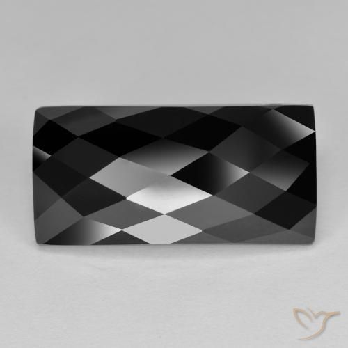 13.35ct 天然 黑色 尖晶石, 狭长方形, 不透明