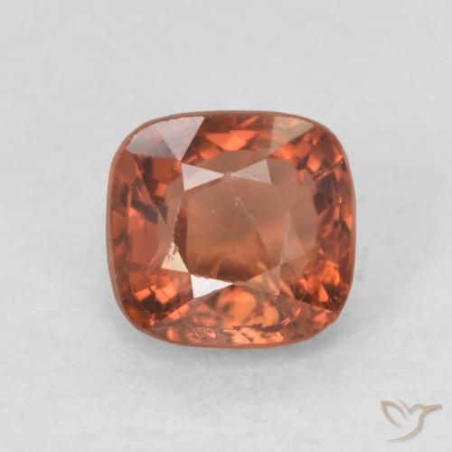 0.63ct 天然 橙红色 尖晶石, 软垫, VS