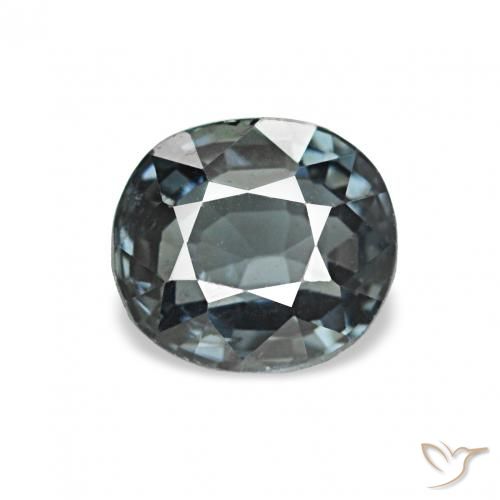 0.71ct 深灰色 尖晶石, 软垫, VVS-VS