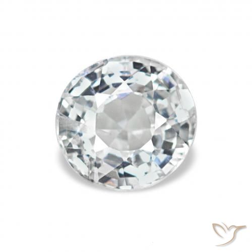 0.73ct 蓝白色 尖晶石 宝石, 圆形的, VS
