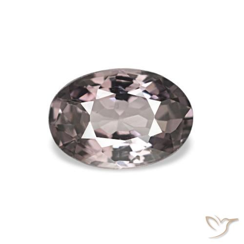 0.57ct Light Greyish Purple 尖晶石, 椭圆形, VVS-VS
