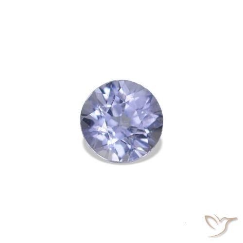 0.18ct 淡紫蓝色 尖晶石, 圆形的, VVS-VS