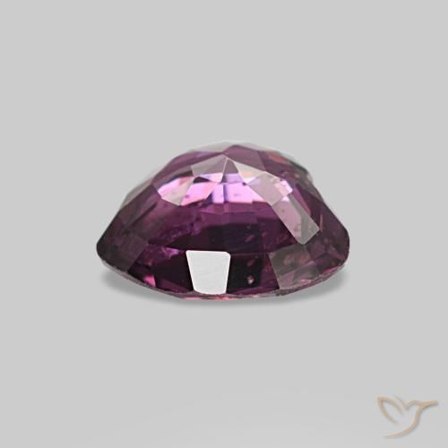 0.72克拉天然紫色尖晶石，心形，6.1×5.4毫米，VS