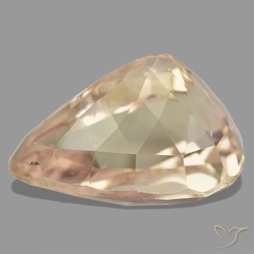 42.64克拉天然粉色锂辉石，梨形，25.6×17.6毫米，VS