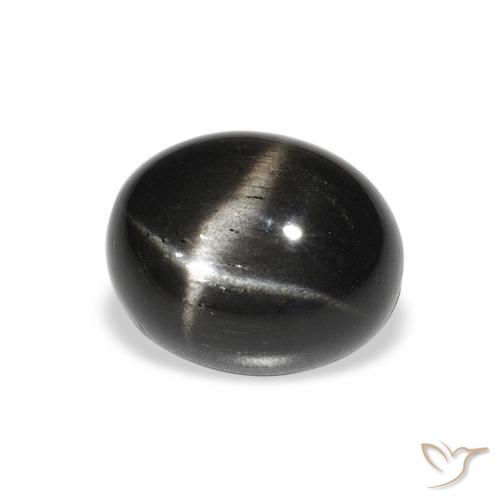 5.02克拉天然星透辉石，椭圆形，不透明