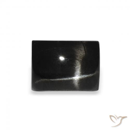 3.12ct 天然 黑色 星透辉石, 狭长方形, 不透明