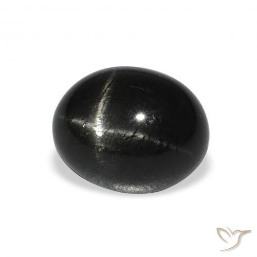 5.84克拉天然星透辉石，椭圆形，不透明