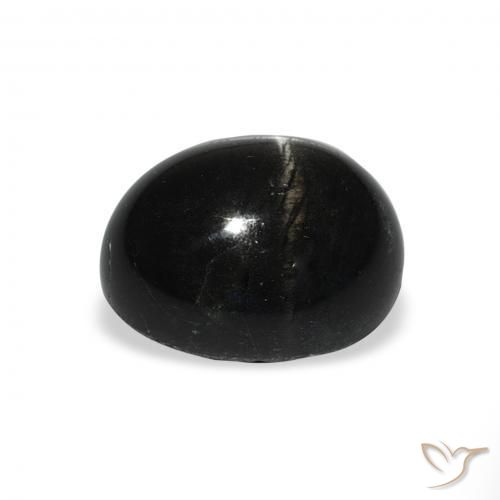 5.84克拉天然星透辉石，椭圆形，不透明