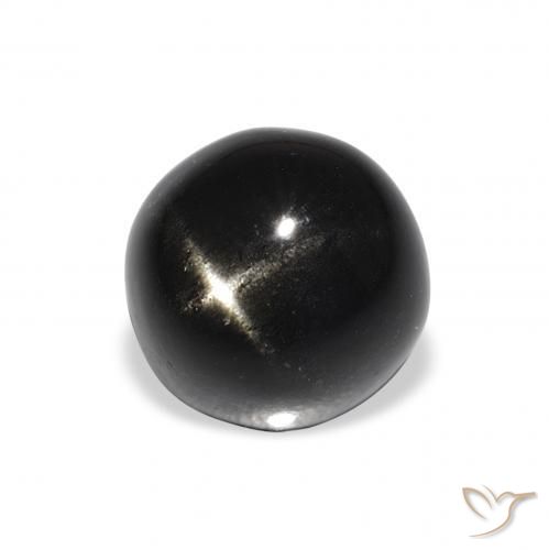 3.48克拉天然星透辉石，圆形的，不透明