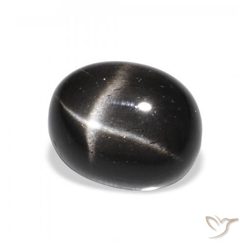 5.05克拉天然星透辉石，椭圆形，不透明