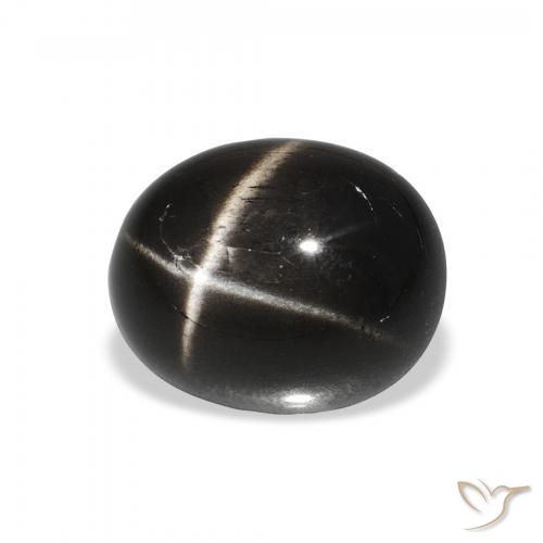 4.25克拉天然星透辉石，椭圆形，不透明