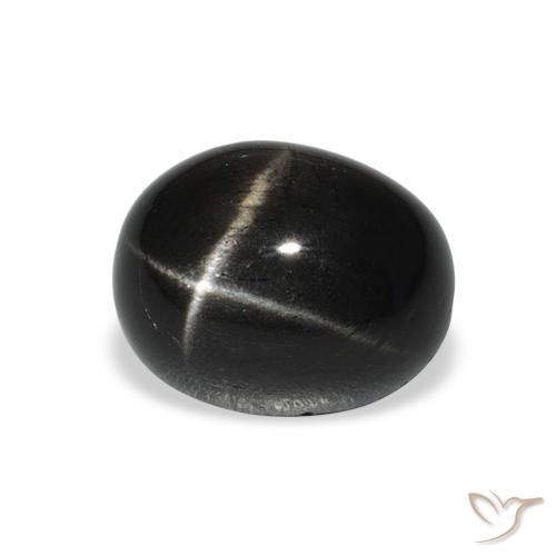 4.91克拉天然星透辉石，椭圆形，不透明