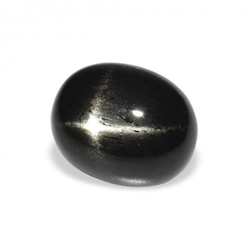 4.42克拉天然星透辉石，椭圆形，不透明
