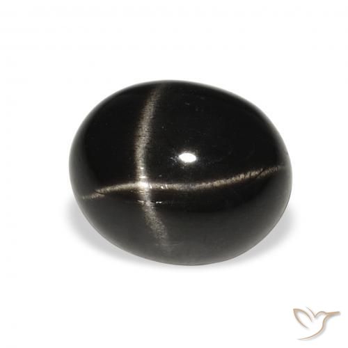 5.80克拉天然星透辉石，椭圆形，不透明
