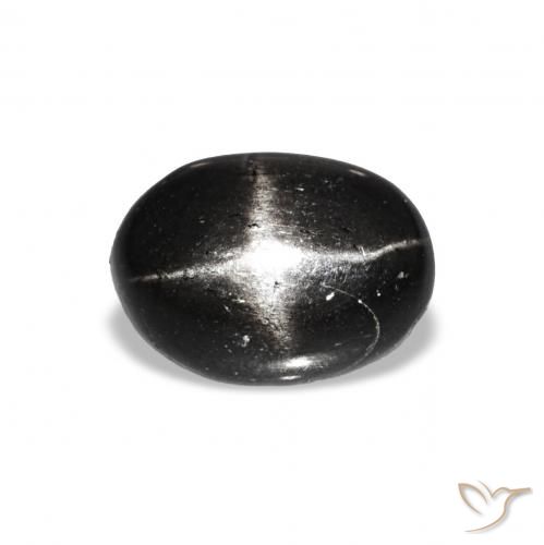 1.48ct 黑色 星透辉石, 椭圆形, 透明
