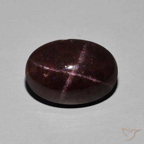 11.27ct 天然 桃花心木红 星石榴石, 椭圆形, 不透明