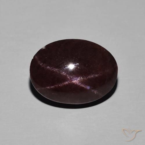 8.91ct 天然 暗红色 星石榴石, 椭圆形, 不透明