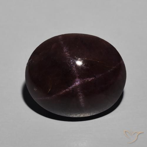 10.95ct 天然 暗红色 星石榴石, 椭圆形, 不透明