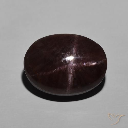 9.06ct 天然 暗红色 星石榴石, 椭圆形, 不透明
