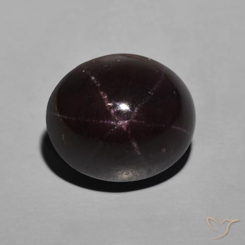 12.68ct 天然 暗红色 星石榴石, 椭圆形, 不透明