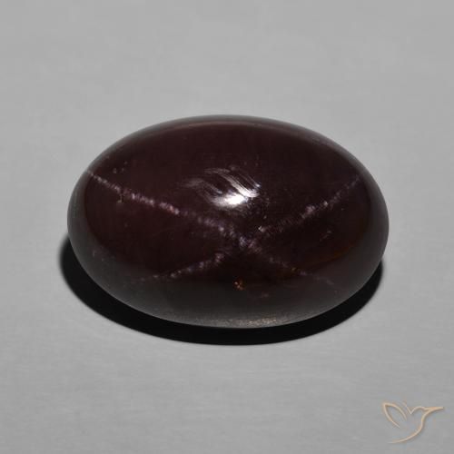 26.72ct 天然 桃花心木红 星石榴石, 椭圆形, 不透明