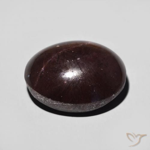 12.82克拉天然星石榴石，椭圆形，不透明