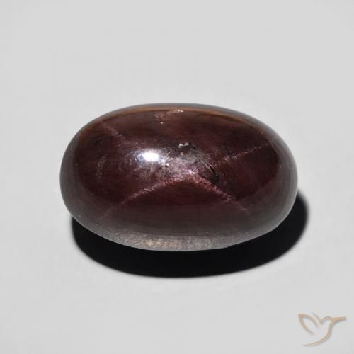 11.47ct 天然 暗红色 星石榴石, 椭圆形, 不透明