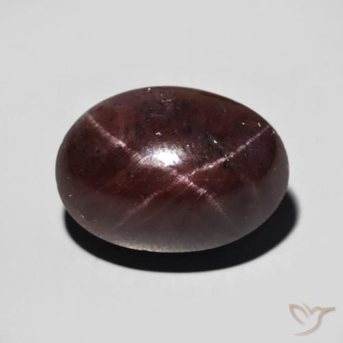 11.12ct 天然 暗红色 星石榴石, 椭圆形, 不透明