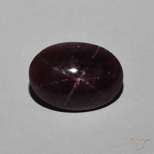 6.07ct 天然 暗红色 星石榴石, 椭圆形, 不透明