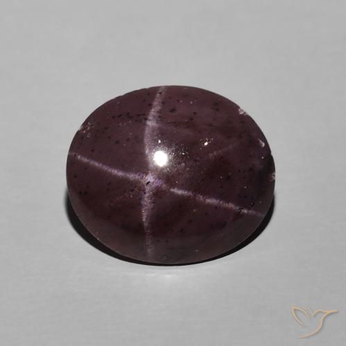 6.74ct 天然 暗红色 星石榴石, 椭圆形, 不透明