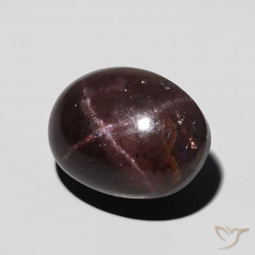 9.89克拉天然星石榴石，椭圆形，不透明