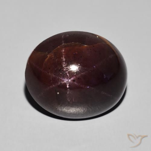 24.21ct 天然 桃花心木红 星石榴石, 椭圆形, 不透明