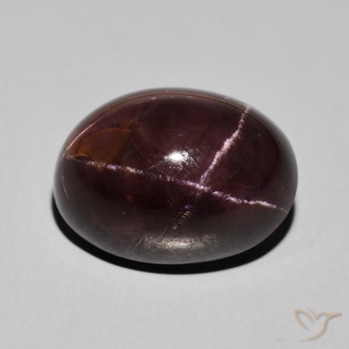 27.47ct 天然 暗红色 星石榴石, 椭圆形, 不透明