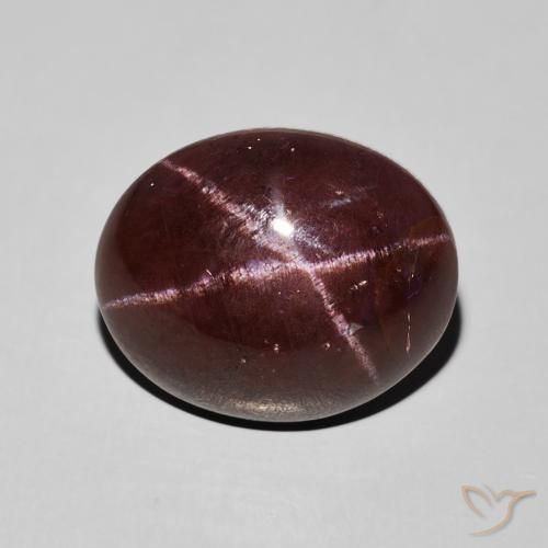 12.41ct 天然 桃花心木红 星石榴石, 椭圆形, 不透明