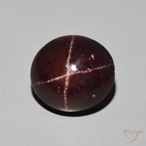 10.16ct 天然 暗红色 星石榴石, 椭圆形, 不透明
