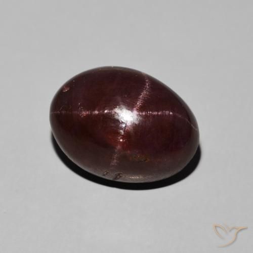 11.30ct 天然 暗红色 星石榴石, 椭圆形, 不透明