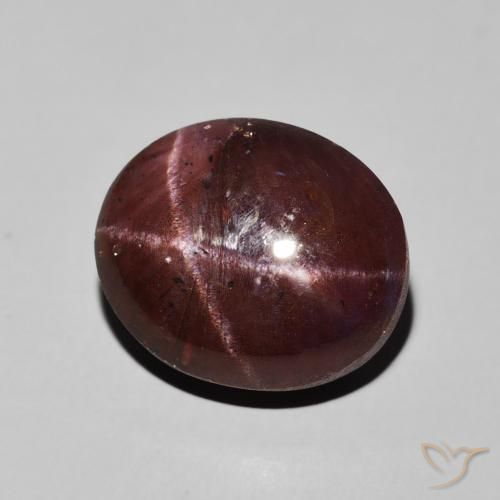 13.83克拉天然星石榴石，椭圆形，不透明