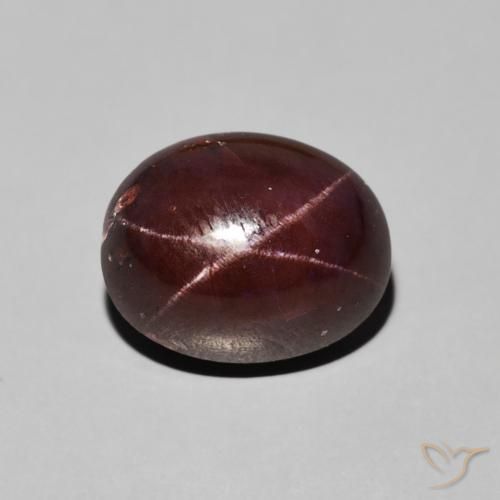 7.44ct 天然 暗红色 星石榴石, 椭圆形, 不透明