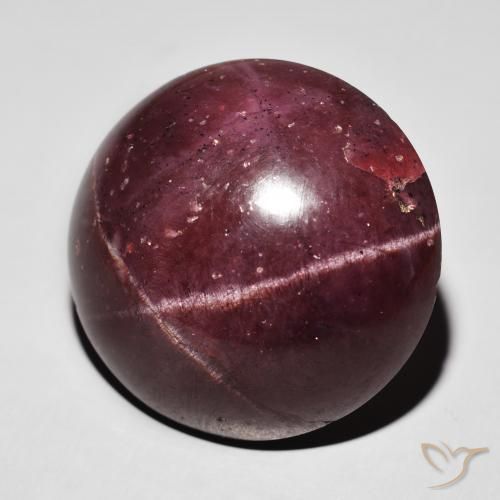 55.54克拉天然星石榴石，圆形的，不透明