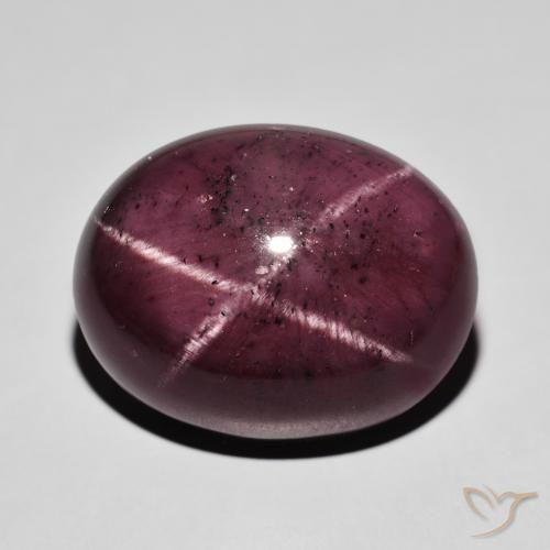 37.81ct 天然 暗红色 星石榴石, 椭圆形, 不透明