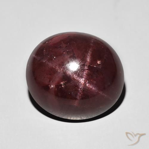 17.08ct 天然 桃花心木红 星石榴石, 椭圆形, 不透明