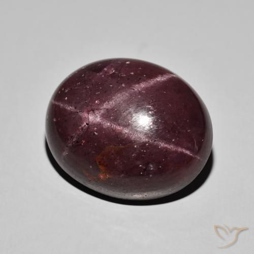 36.82克拉天然星石榴石，椭圆形，不透明