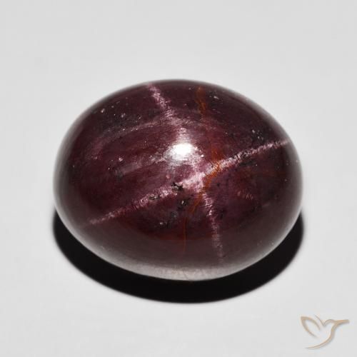 37.00ct 天然 暗红色 星石榴石, 椭圆形, 不透明