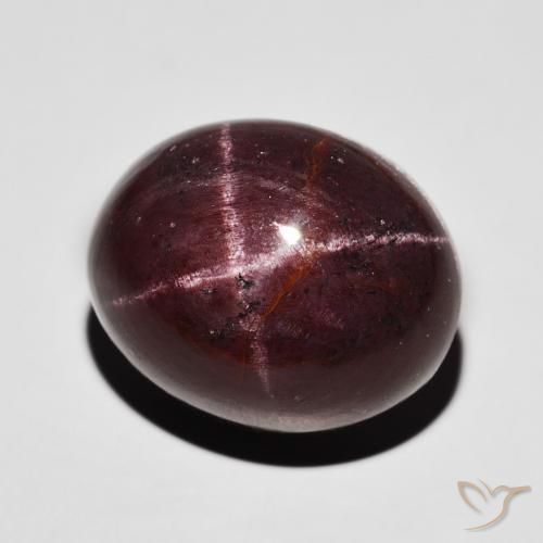 37.00克拉天然星石榴石，椭圆形，不透明